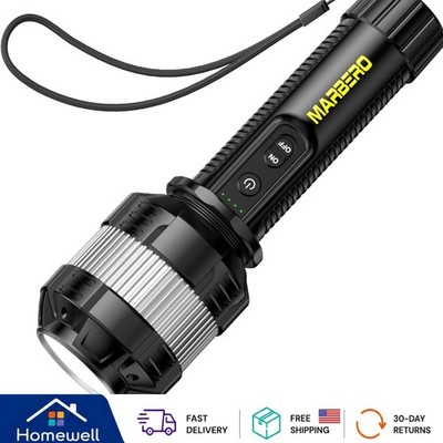 Compact 4000mAh LED Flashlight - Super Bright, Waterproof & Lightweight Design