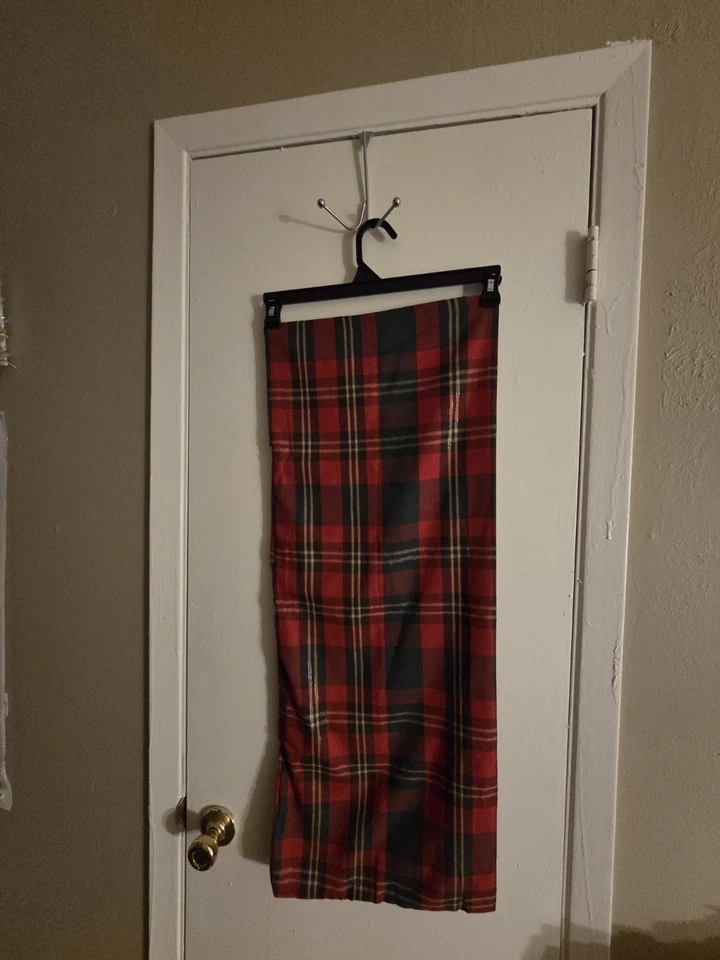 Rectangle Christmas Plaid Pillow Cover With Zipper - Image 2 of 4