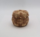 Cherokee Qualla Basket Betsy Bigwitch Honeysuckle White Oak Button Basket 3.5" W — photo 4