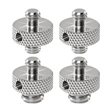 Tripod Threaded Screw Adapter 1/4 to 1/4 and 1/4 to 3/8 Camera Mount 4 PCS