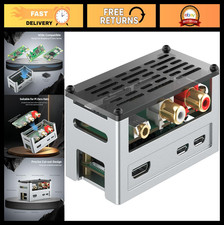 Raspberry Pi Zero Aluminum Case with Heat Sink - Passive Cooling, Ventilated Des