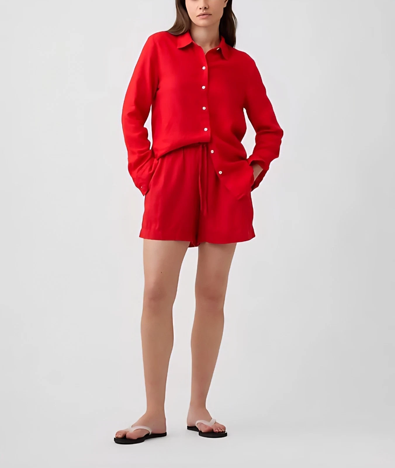 NWT GAP 4" Pull-On Linen-Blend Shorts XS
