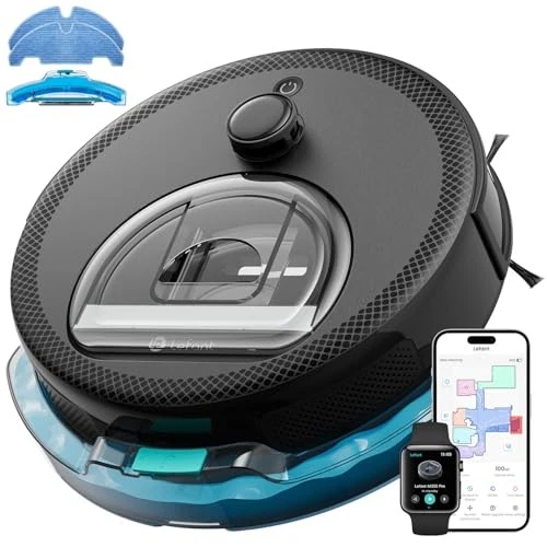 LEFANT LIDAR ROBOT VACUUM, 450 ML VISIBLE DUSTBIN, UPGRADED 190° PSD, M330PRO