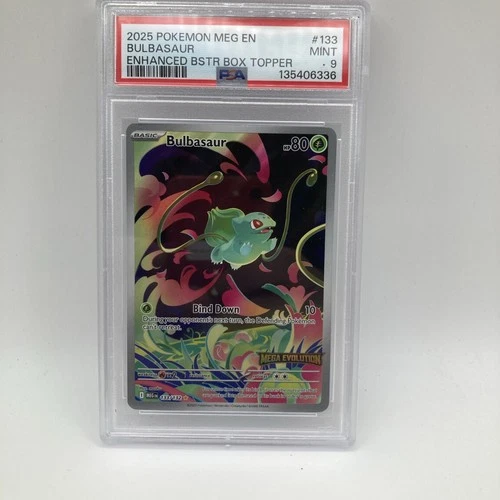 POKÉMON 2025 MEG EN BULBASAUR PSA 9