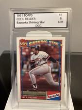 1991 Topps Cecil Fielder Bazooka Shining Star Detroit Tigers