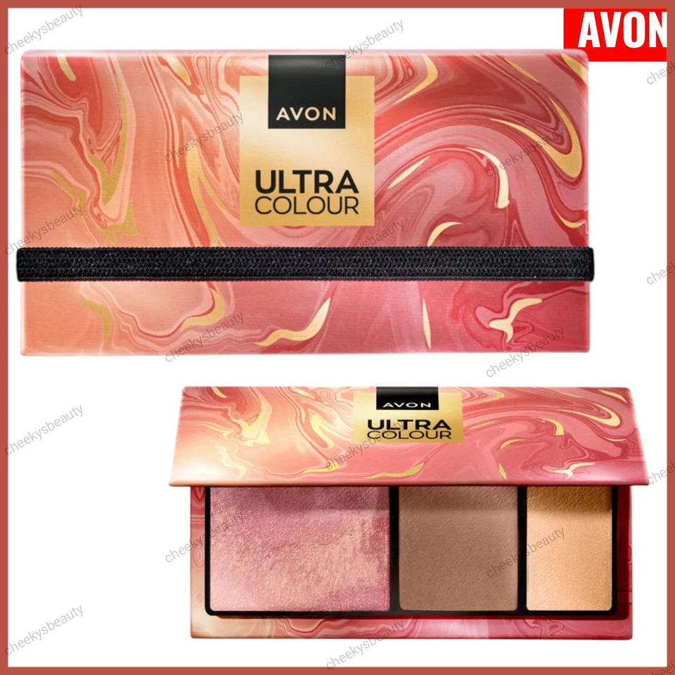Avon Ultra 3-in-1 Face Palette Blush Bronzer & Highlighter, Limited Edition - Image 2 of 4