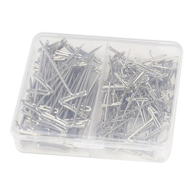 Package of 160pcs Steel T-PINS 1 Inch and 1.5 Inch long for