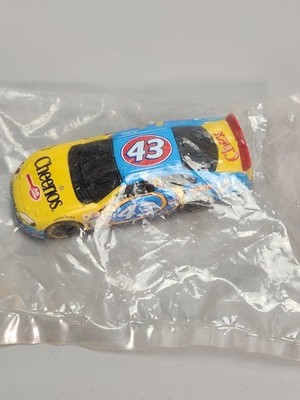 NASCAR #43 Cheerios Chex Diecast Race Car Blue Yellow New in Bag General Mills