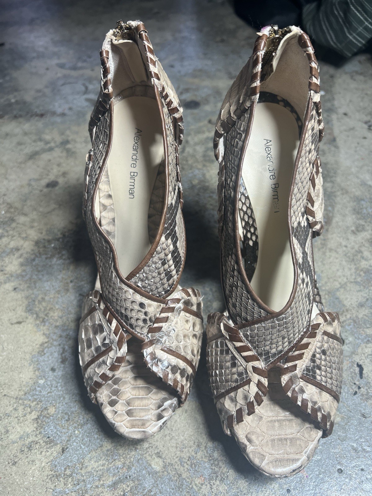 Alexandre Birman shoes Python Leather Platform He… - image 2