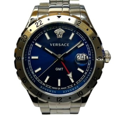 VERSACE Watch V11 Hellenium GMT Mens Stainless Steel Blue Dial Quartz From Japan