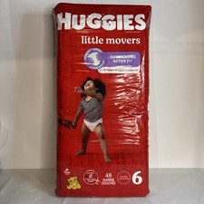Huggies Little Movers Outstanding Active Fit Diapers Size 6 - Count 48        
