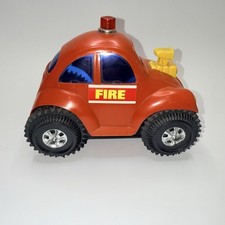 Vintage 1970's VW Volkswagen Beetle Fire Chief battery-operated toy Hong Kong