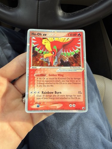 Pokemon Ho-Oh ex 104/115 EX Unseen Forces Holo LIGHT PLAY