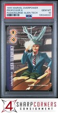 1995 MARVEL OVERPOWER POWERSURGE PROFESSOR X ALIEN TECH POP 1 PSA 10