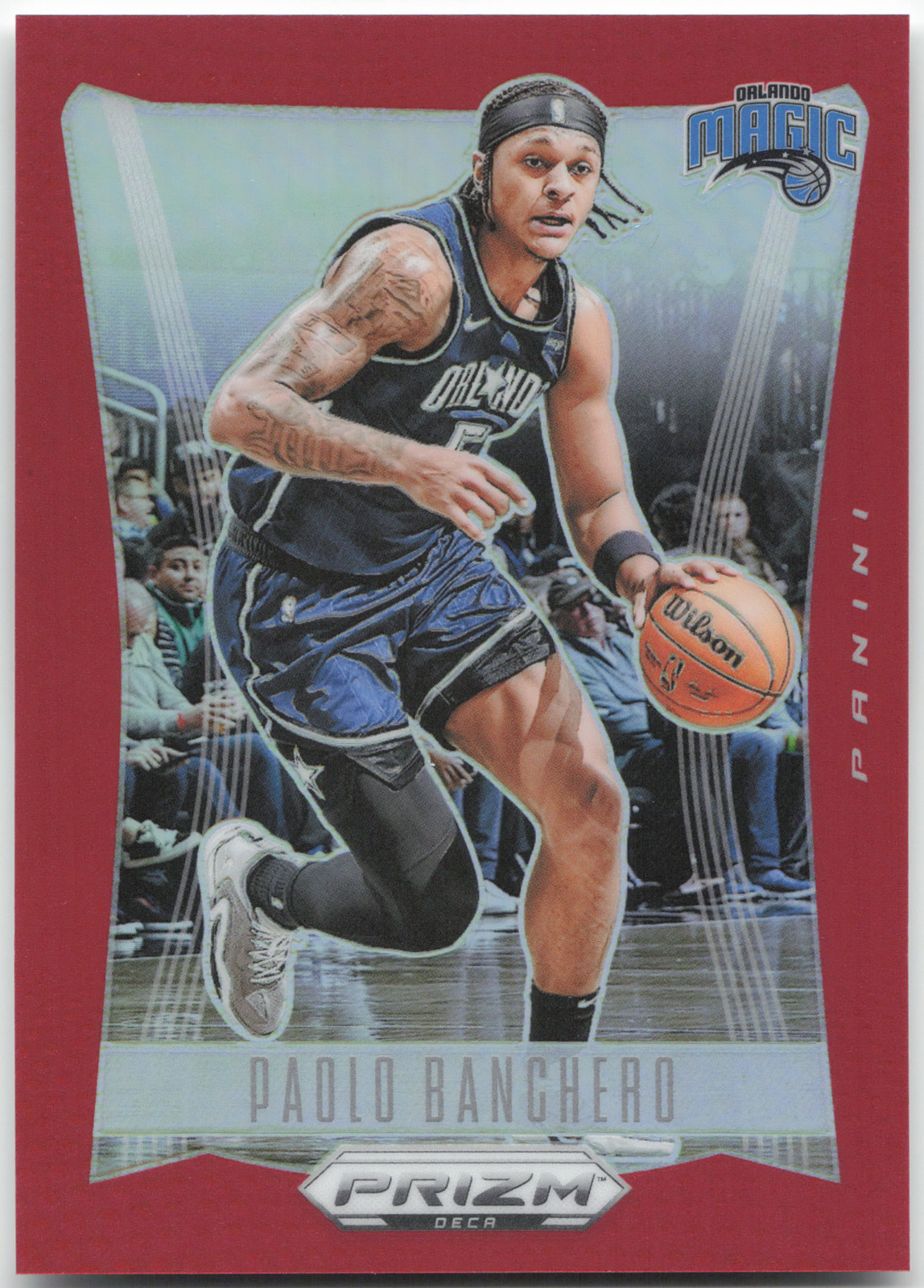 2023-24 Panini Prizm Deca #264 Paolo Banchero Prizms Red 66/199