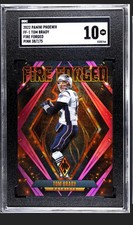 2022 Phoenix 🏈 Tom Brady Pink Fire Forged 38/175 NE Patriots HOF SP 🔥SGC10