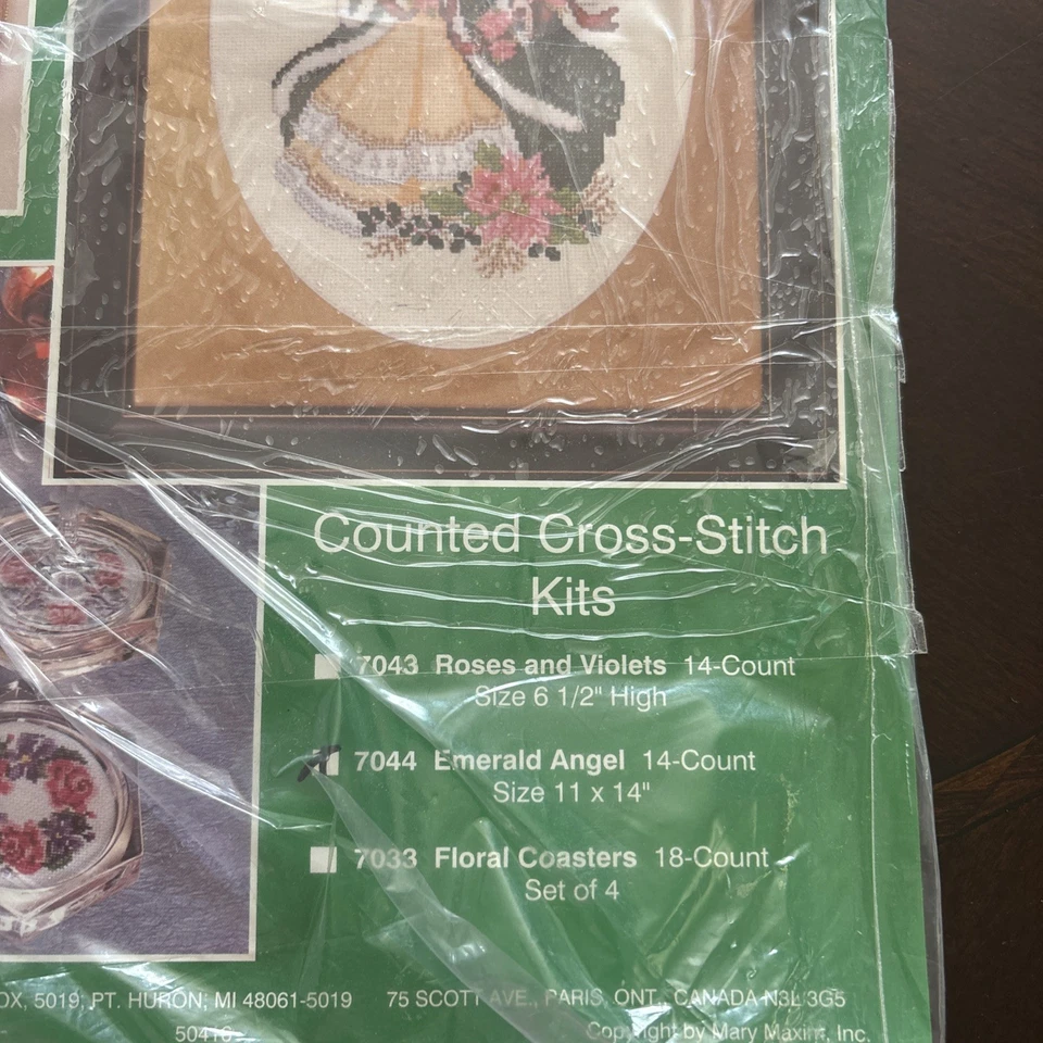 Mary Maxim “Emerald Angel” Counted Cross Stitch Pattern/Chart #7044 - Image 3 of 4