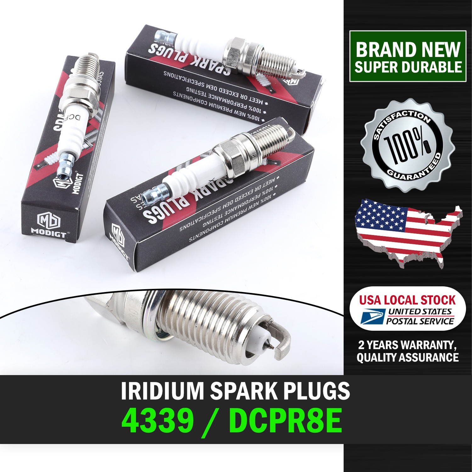 Genuine Quality Spark Plug Set For NGK DCPR8E 4339 For BMW LAMBORGHINI Replace