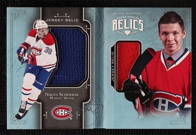 2017 Upper Deck Black Diamond Rookie Booklet Relics /199 Nikita Scherbak RC 10ea
