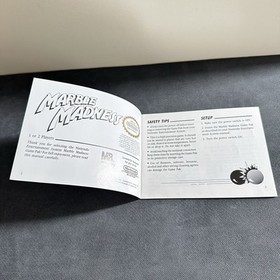 Nintendo NES Marble Madness Box Only With Instructional Manual And Others, *Read