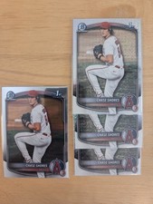 2025 Bowman Chrome 1st Chase Shores 4 Card Rookie Lot With Mojo  