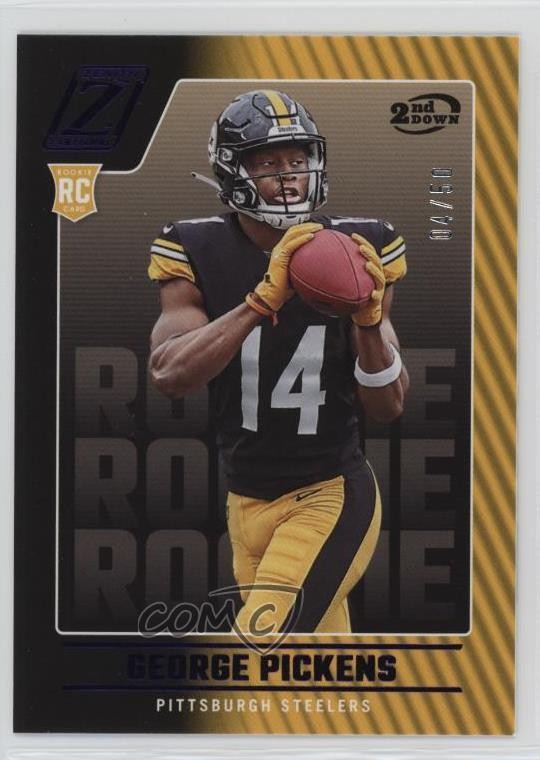 2022 Panini Zenith Rookies 2nd Down 4/50 George Pickens #123 0nr3
