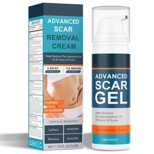 Advanced Scar Gel, 1.76oz - Scar Removal Cream for Face  Body