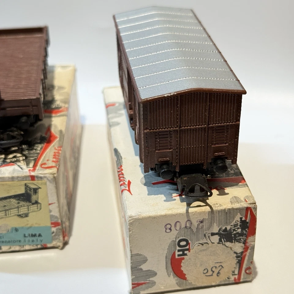 LOTE DE 5 - RARO CAMIÓN CISTERNA VAGÓN TREN LIMA HO ITALIA VINTAGE AÑOS 60 en caja Foto 4 de 4