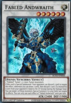 YuGiOh Fabled Andwraith BLVO-EN044 Super Rare Englisch NM 1st