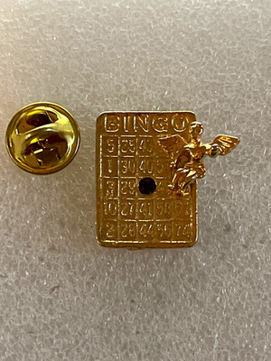 Broche épingle Ange Bingo - Or Avec Strass - Vintage - Occasion