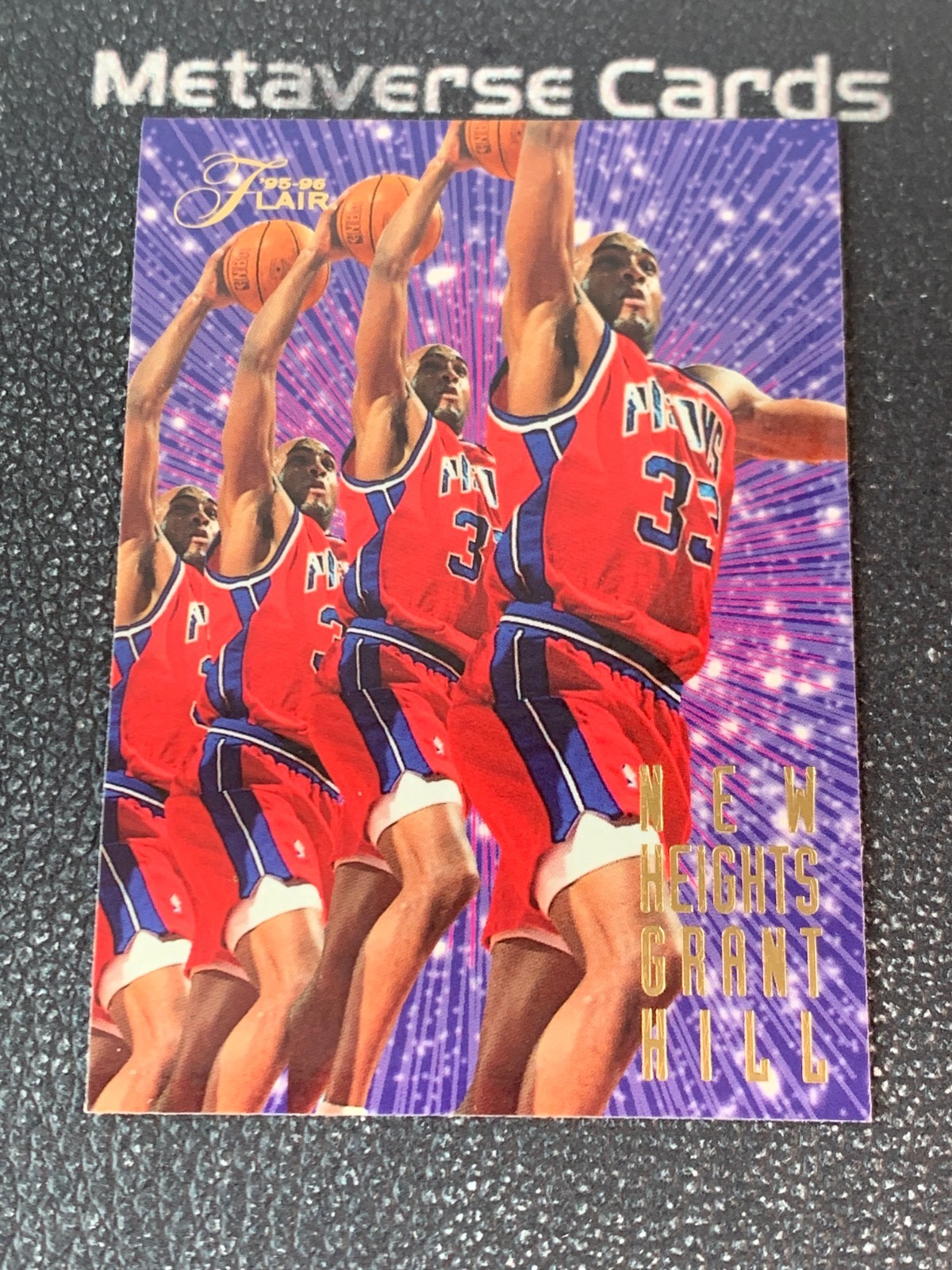 1995-96 Flair New Heights Grant Hill #2 Pistons