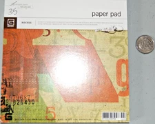 BasicGrey paper pad RECESS 6x6" back to school colorful single side 35 sheets