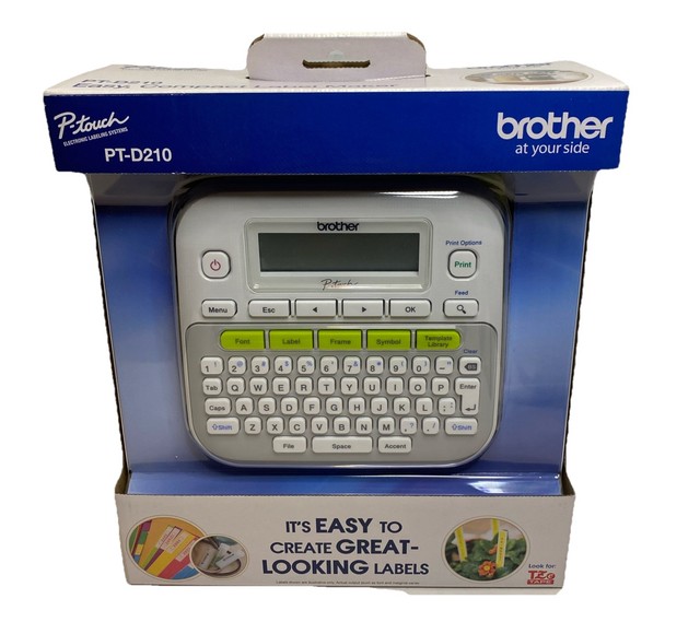 Brother P-Touch PT-D210 Compact Label Maker White