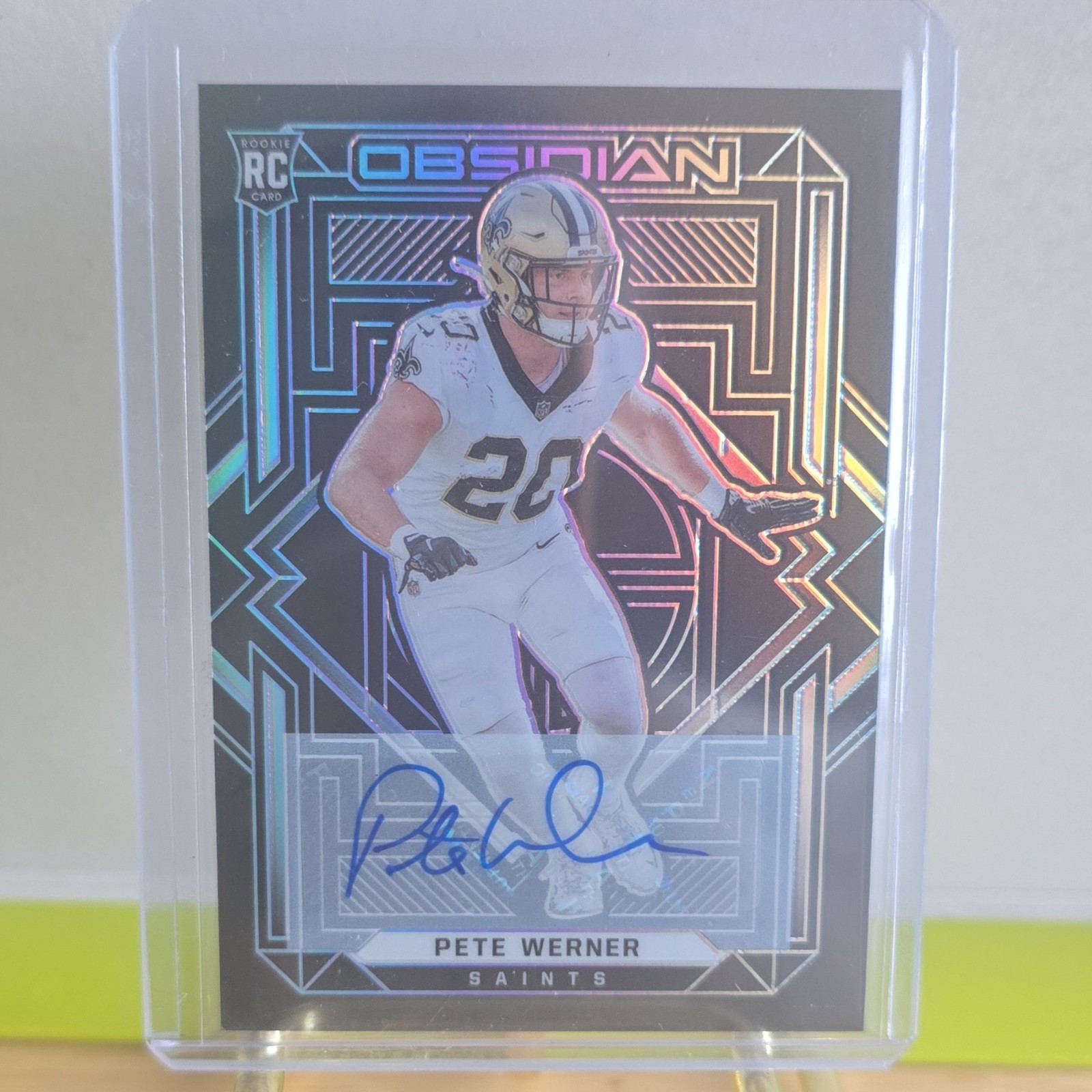 Pete Werner Panini Obsidian #187 Autograph