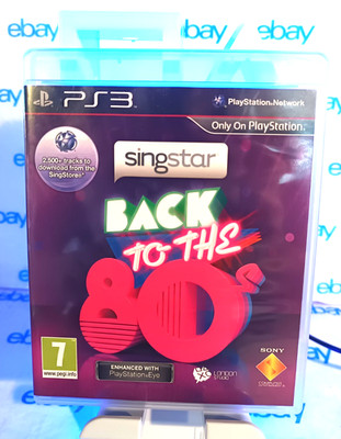 PS3 SINGSTAR Back To The 80s Game SOLUS (Works In US) REGION FREE PAL EXCLUSIVE