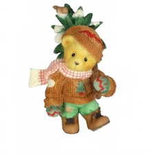 Cherished Teddies Christmas Theme 4.25" with Christmas Tree