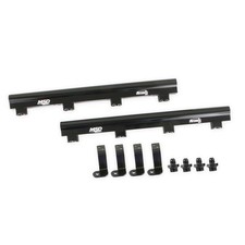 Msd Ignition 2722 Fuel Rail Kit Atomic Efi 8 An Female O-ring Inlets Black
