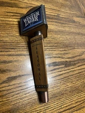 Samual Adams Seasonal Brew Winter Lager White Ale 3 Sided Tap Handle 9.5”