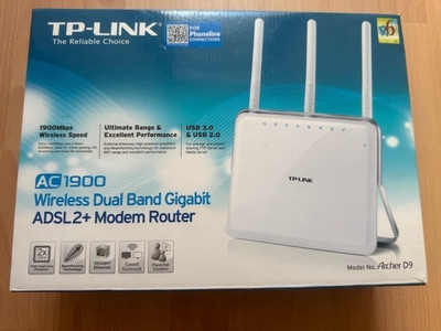 TP LINK Archer D9 AC 1900 ADSL Modem Router - sehr guter Zustand