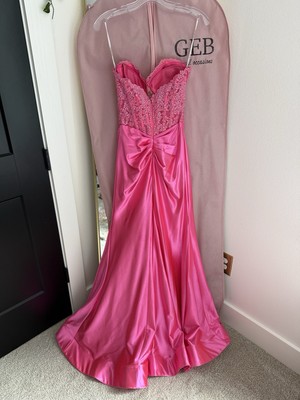 SHERRI HILL PROM CORSET TOP DRESS BRIGHT PINK STRAPLESS SPARKLY | eBay SHERRI HILL PROM CORSET TOP DRESS BRIGHT PINK STRAPLESS SPARKLY | eBay