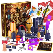 Nicella Magic Kit - 300 Tricks for Kids Age 6-8 8-10 10-12, Gold
