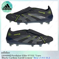 adidas Predator Elite FT FG Core Black / Carbon JI1096 Men's US4-13.5 NEW