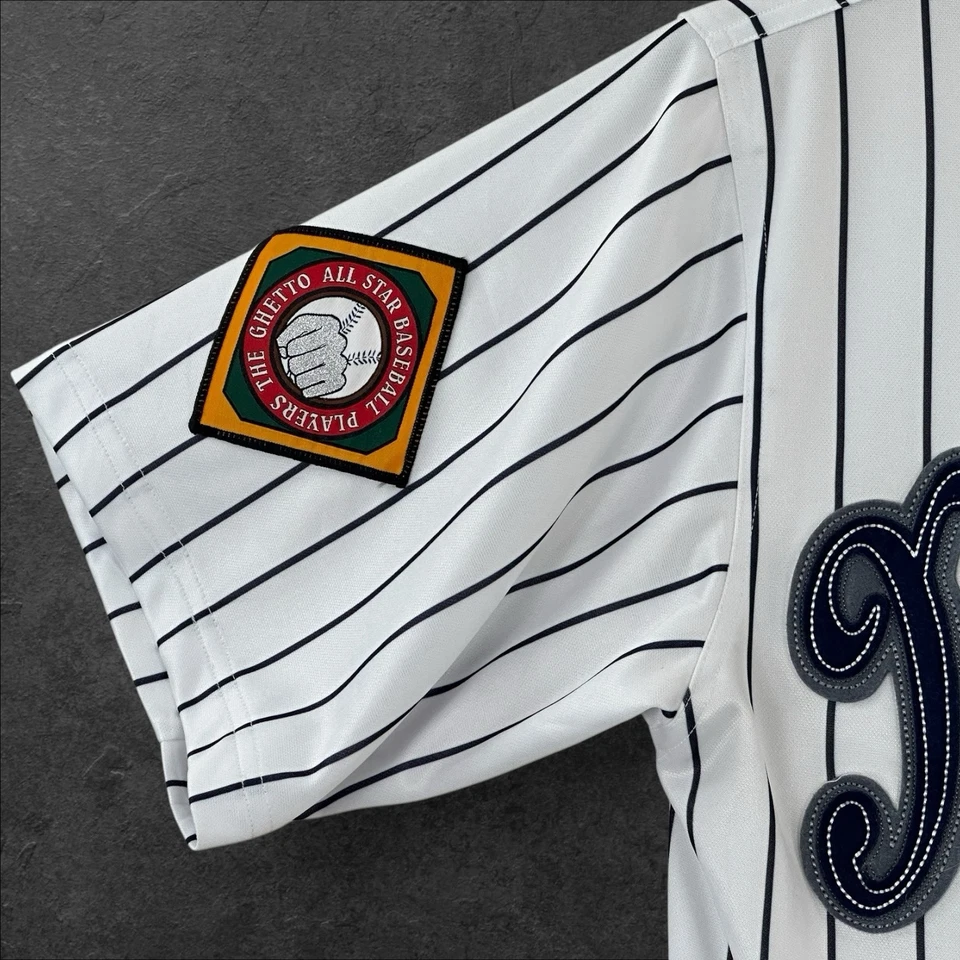 NUEVA Camiseta Deportiva New York Fox #23 Ghetto All Star Béisbol Hombres GRANDE Corea *DEFECTUOSA Foto 2 de 4