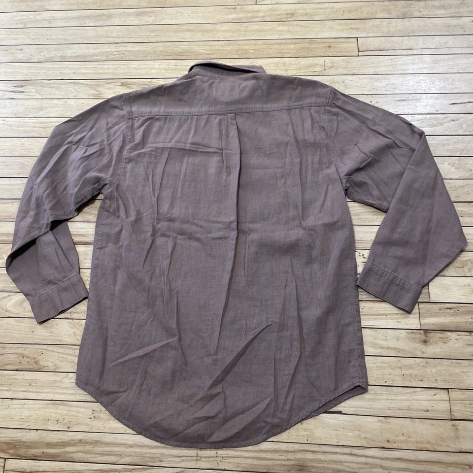 The Territory Ahead Shirt Men XL Brown Blue Plaid Western Grunge Beach Button Up - Image 2 of 4