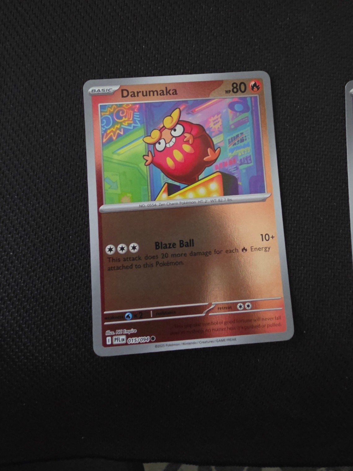 Darumaka Common ME02: Phantasmal Flames Reverse Holofoil 015/094 NM