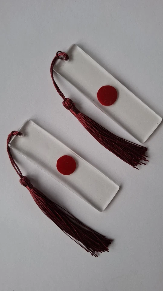 HANDMADE BY RAINING RESIN Dexter Inspired handmade Resin Blood Slide bookmark