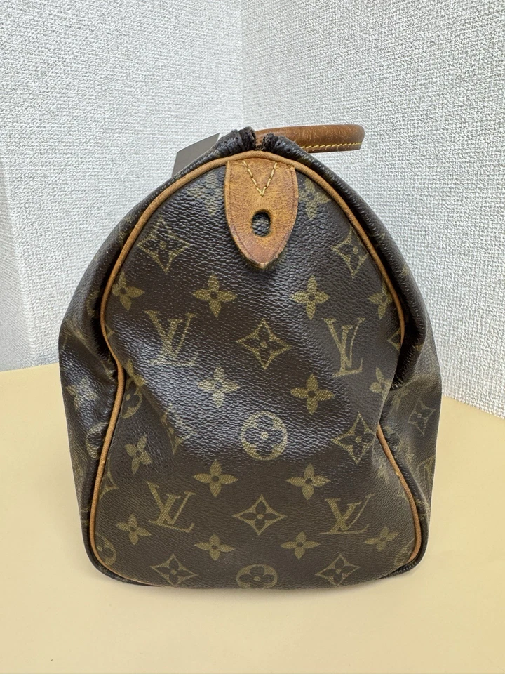 Bolso de hombro Louis Vuitton Speedy 30 marrón lona Foto 3 de 4