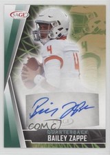 2022 SAGE Low Series Auto Green Bailey Zappe #A-BZ Auto s1i