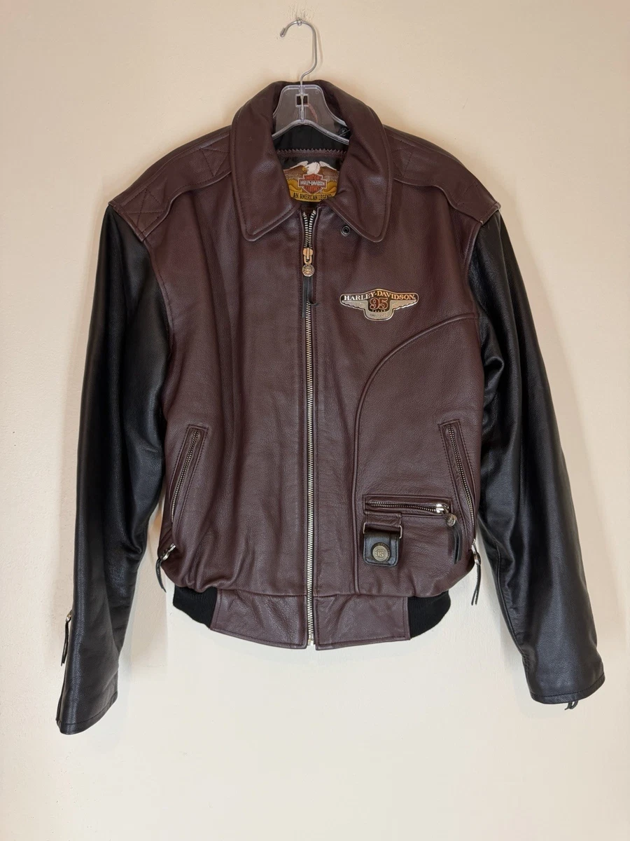 Harley Davidson 95th Anniversary Leather Jacket for sale - eBay