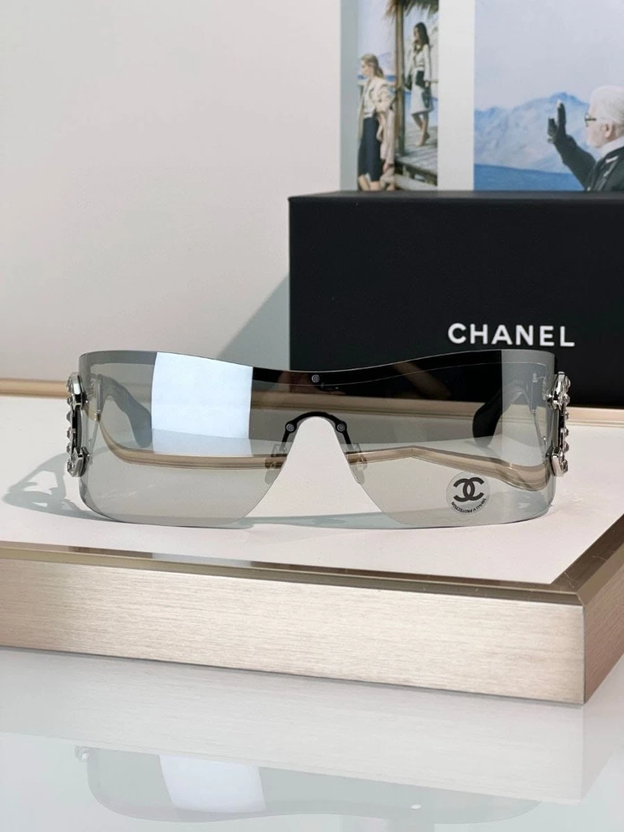 CHANEL Silver Shield Sunglasses for Women for sale | eBay display picture 1